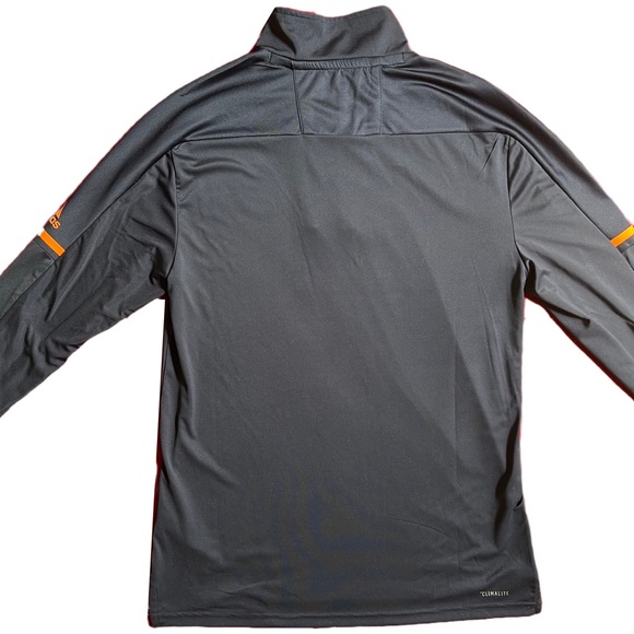 ADIDAS / EDMONTON OILERS / NHL NAVY BLUE QUARTER ZIP PULLOVER SIZE SMALL - Picture 9 of 12